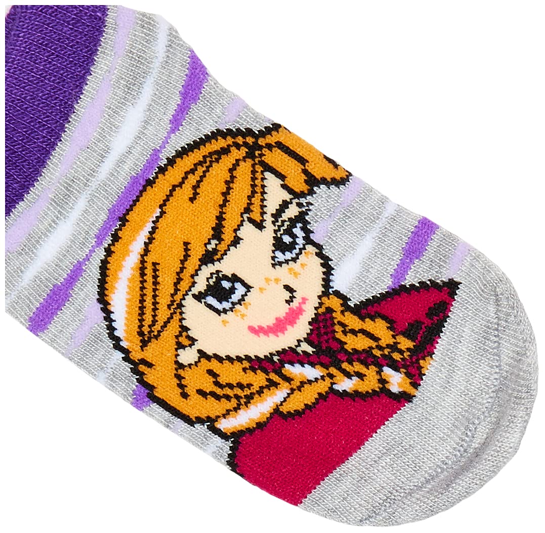 Disney Frozen Girls' 5-Pack Ankle Socks - Cute Cartoon Character Socks for Kids, School, Dress Up & Daily Wear