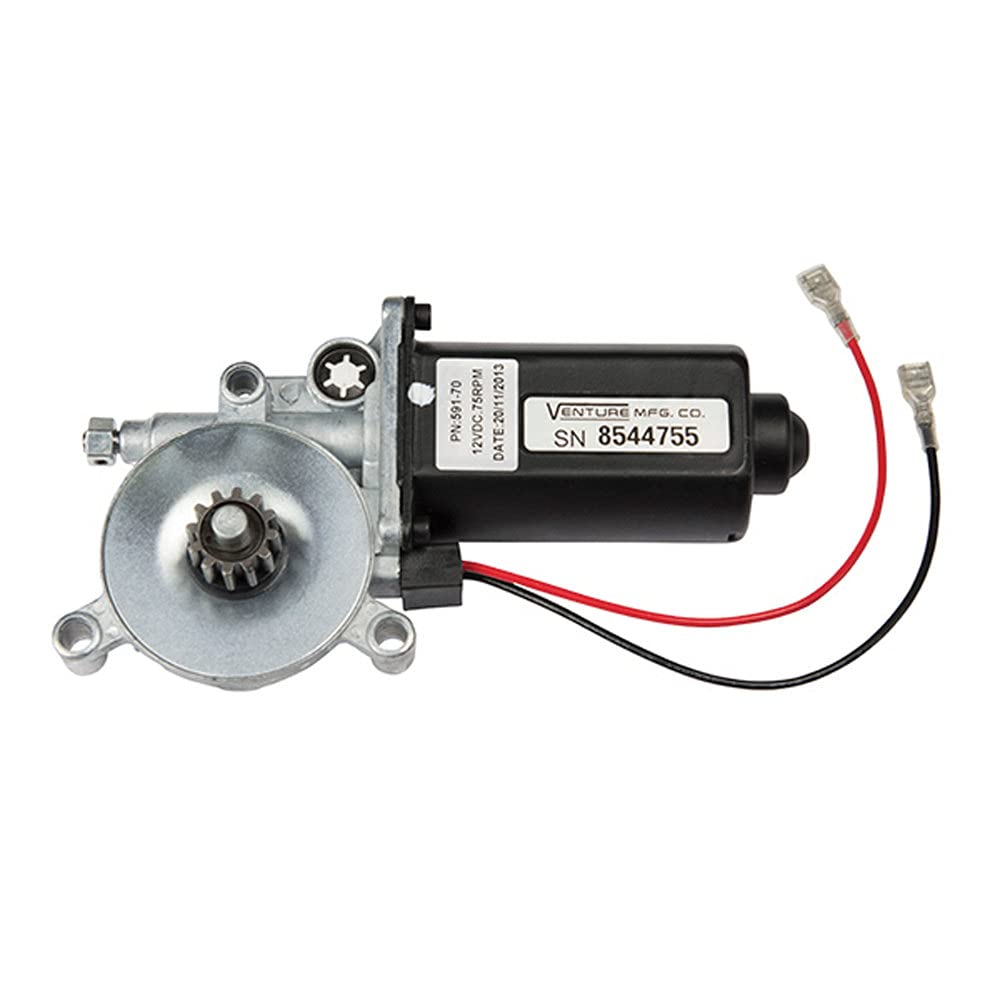Replacement Motor with Dual Connectors for Power Awnings - Compatible with 5th Wheel RVs, Travel Trailers & Motorhomes | Durable RV Awning Motor for Outdoor Camping & Travel Adventures