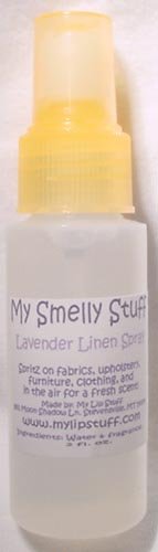 My Smelly Stuff - Lavender Linen Spray 2 oz | Natural Fabric Freshener for Bedding, Clothes & Home | Relaxing Aromatherapy for Better Sleep
