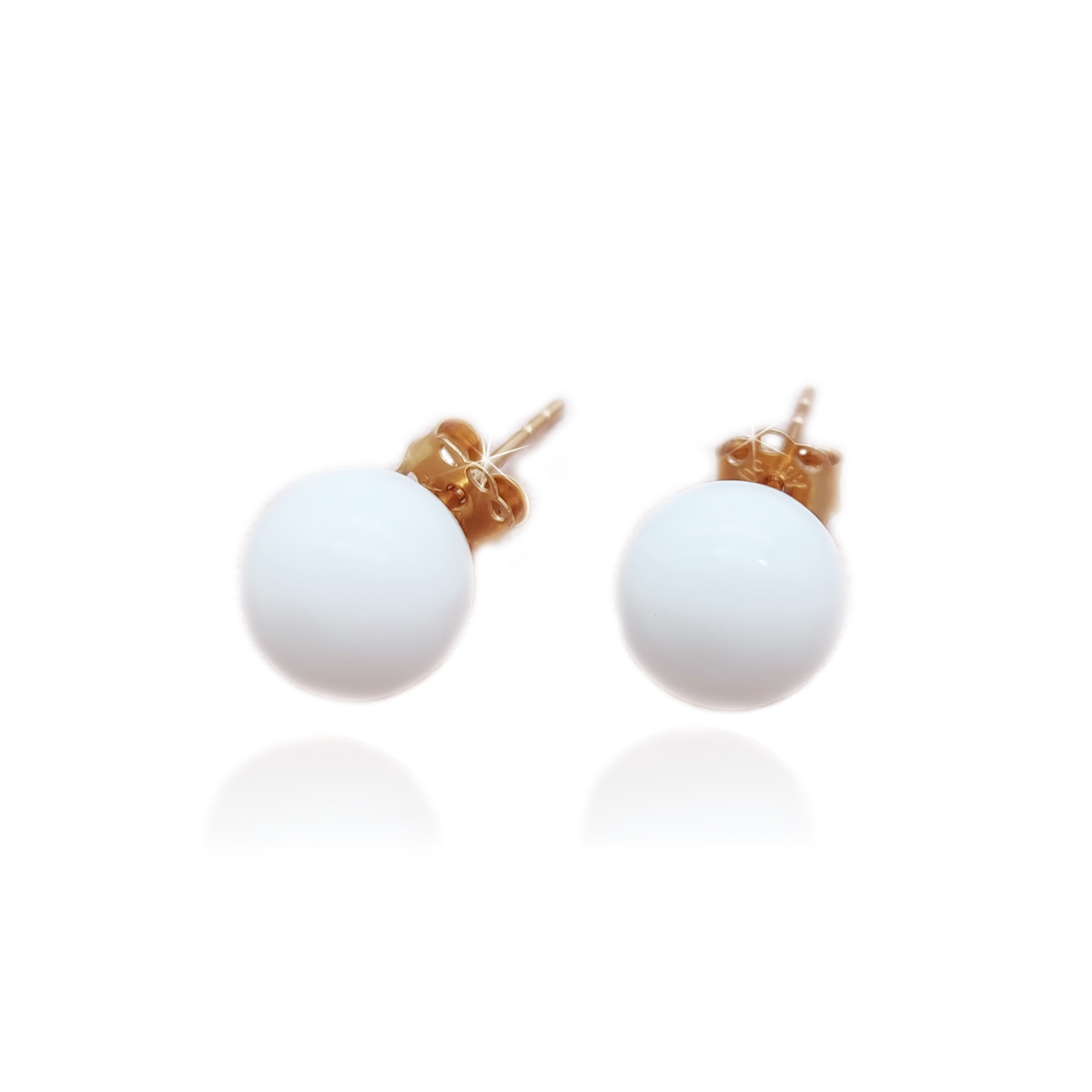 Elegant Solid Gold Breastmilk Pearl Earrings for Women - Hypoallergenic Dainty Jewelry Gift for Moms, Brides & Special Occasions
