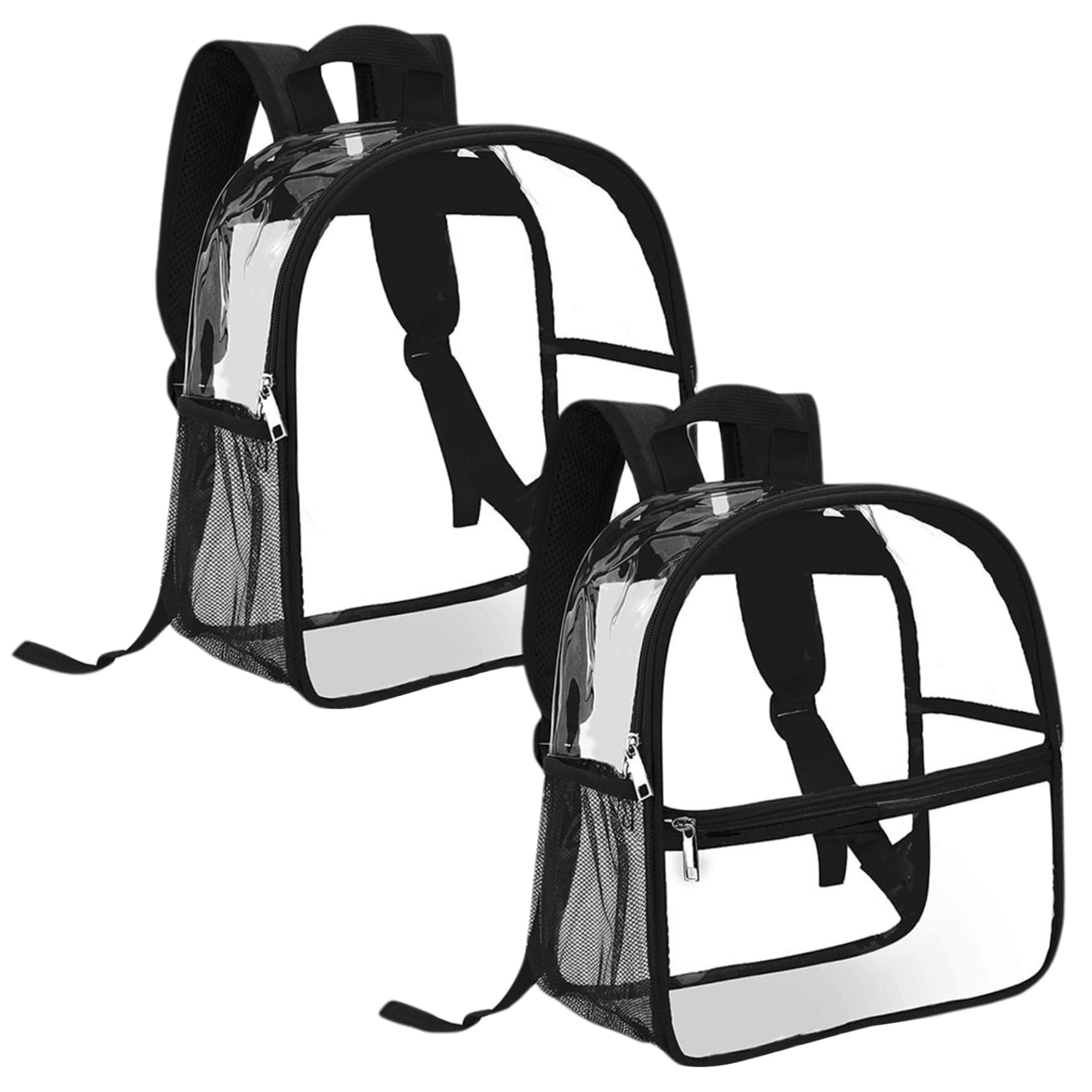 Large Clear Backpack - 20L Transparent Waterproof Stadium Backpack with Front Pocket for Concerts, Festivals & School - Perfect for Security Checks & Travel