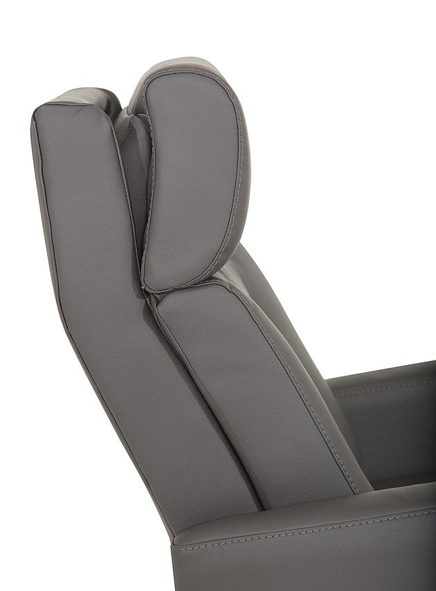 Baltic II Power Swivel Glider Recliner Chair with Adjustable Headrest - Modern Comfort for Living Room, Nursery & Home Theater Relaxation