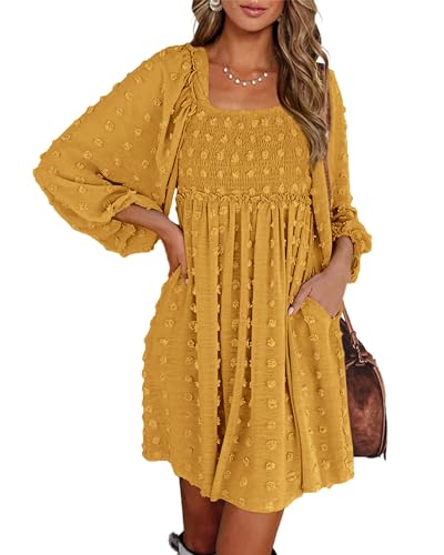 Swiss Dot Mustard Yellow