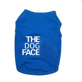 100% Cotton Dog T-Shirt & Vest for Large Dogs - Breathable Pet Clothing, Blue XXL | Perfect for Outdoor Walks, Pet Parties & Photo Shoots