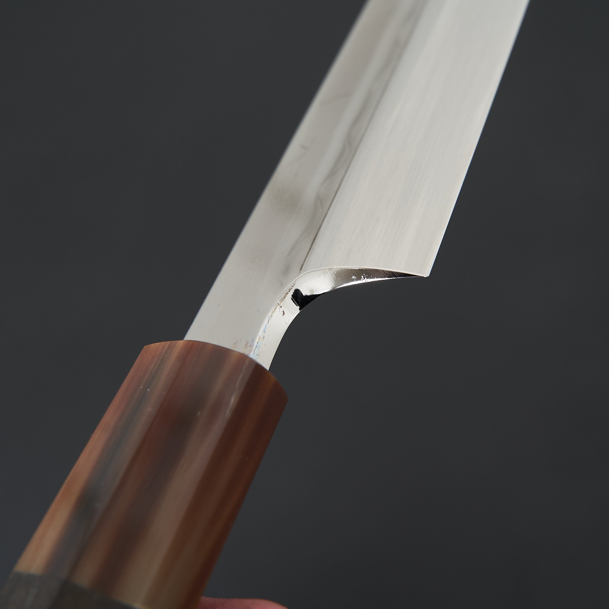 Hitohira Togashi White #1 Mizu Honyaki Yanagiba 330mm Japanese Sushi Knife with Taihei Ebony Handle & Saya - Perfect for Sushi Chefs & Professional Japanese Cuisine Preparation