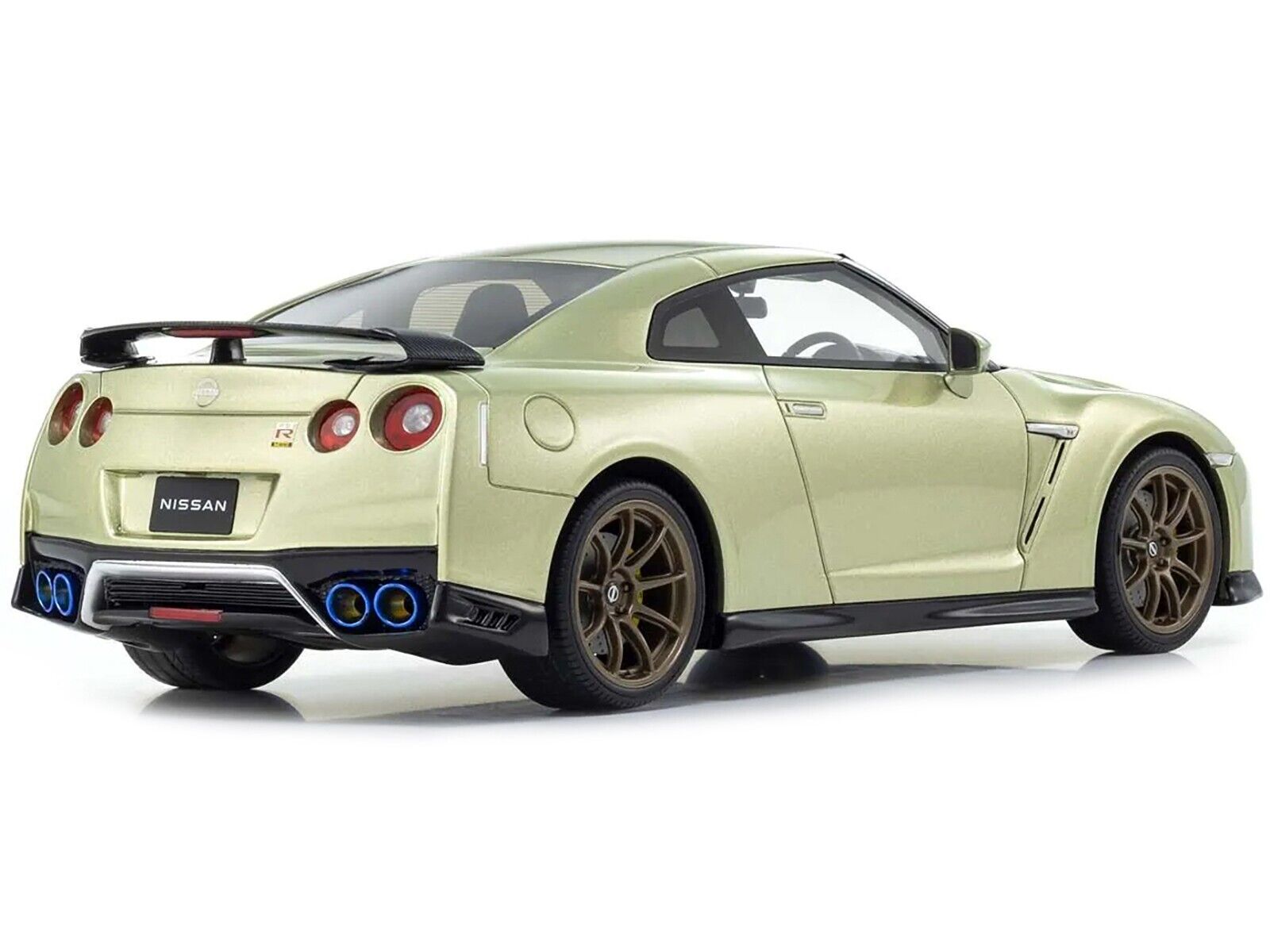 Kyosho 1:18 Scale Nissan GT-R Premium Edition T-Spec Diecast Model Car - Millennium Jade Color | Collectible Display & Racing Enthusiast Gift