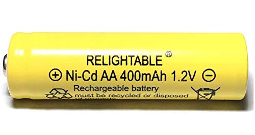 400mAh AA NiCd 1.2V Rechargeable Batteries - Pack of 20 for Solar Garden Lights, LED Flashlights & Outdoor Lighting | Long-Lasting Power Solution