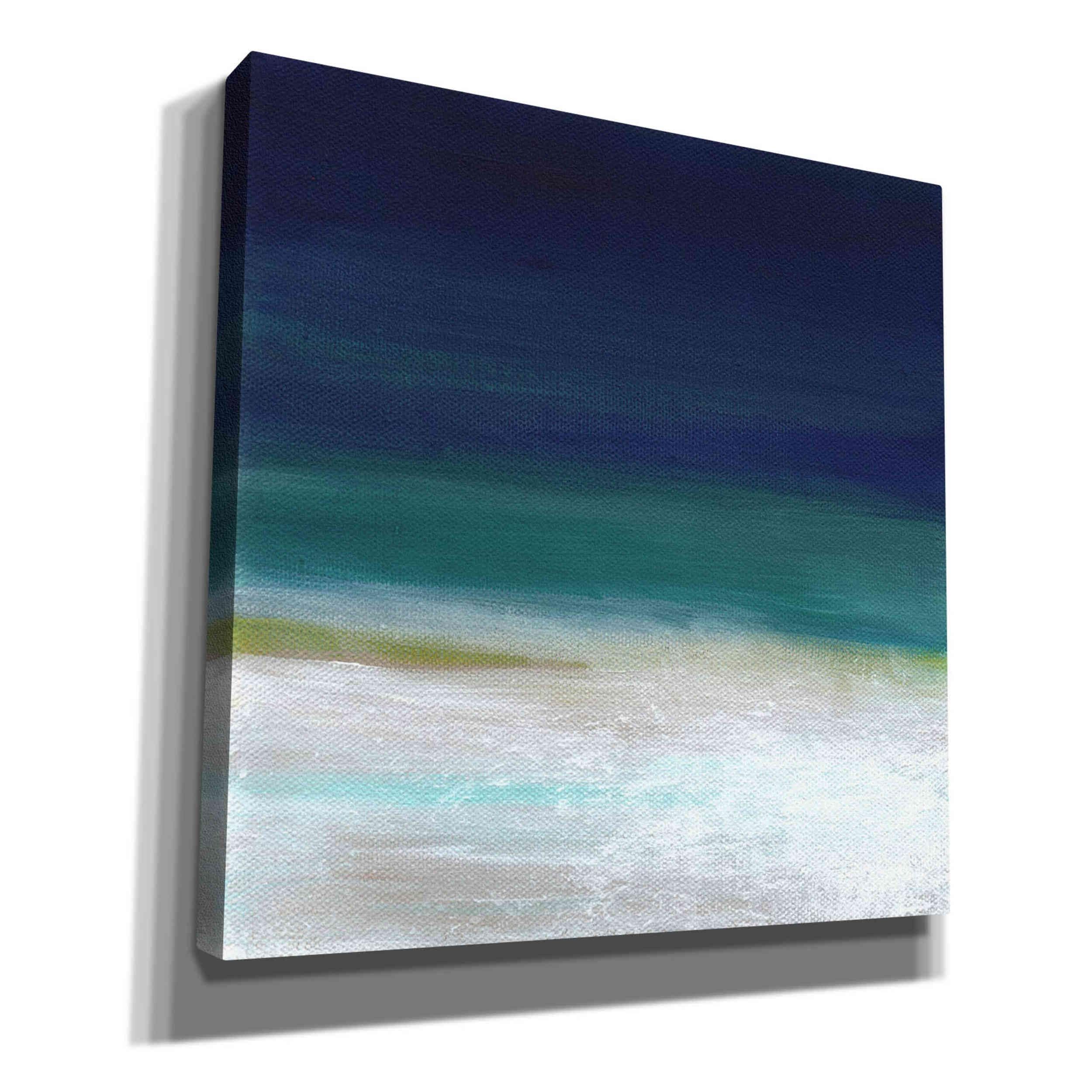 Beach IV by Linda Woods - 37x37 Inch Coastal Canvas Wall Art for Living Room, Bedroom & Beach House Decor