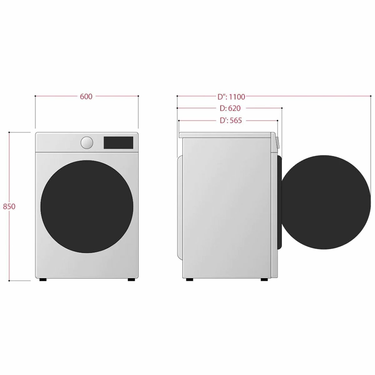 LG 10kg Front Load Washing Machine with Steam Function - WV5 1410W - Energy Efficient Large Capacity Washer for Home & Laundry Room | Perfect for Families, Apartments & Small Spaces