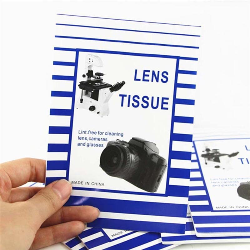 100 PCS Microscope Lens Cleaning Wipes - Durable & Reliable Camera Accessories for Microscopes, DSLR & Binoculars - Perfect for Lab, Research & Photography Use