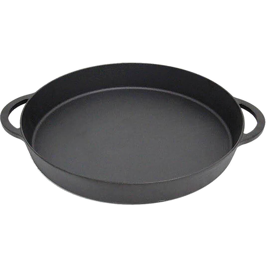 Big Green Egg 14 Inch Cast Iron Skillet - Premium Grill & Smoker Accessory for Outdoor Cooking, Camping, and BBQ - Model 118233