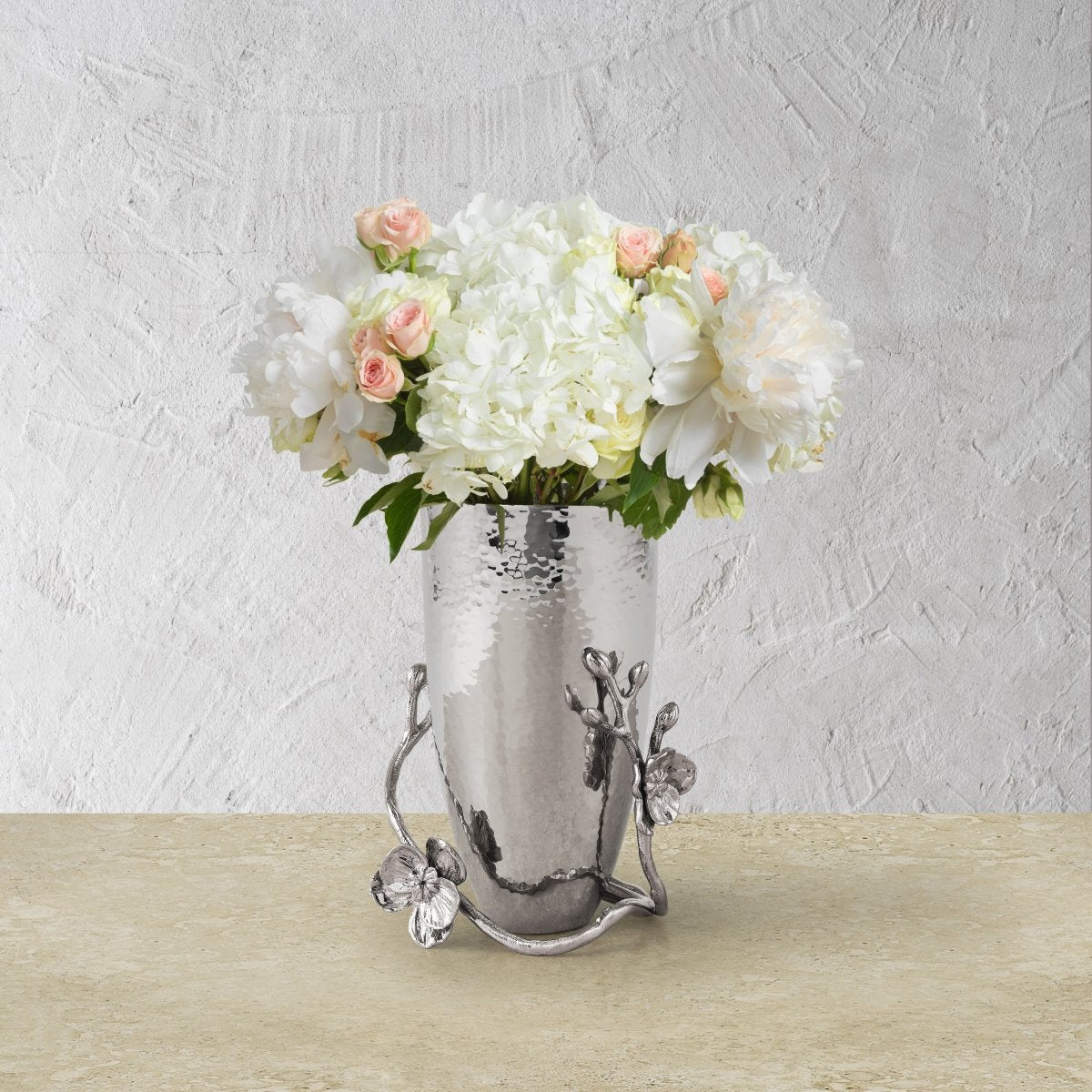 Elegant White Orchid Vase - Small Ceramic Flower Pot for Home Decor, Wedding Centerpiece & Office Desk Accessory