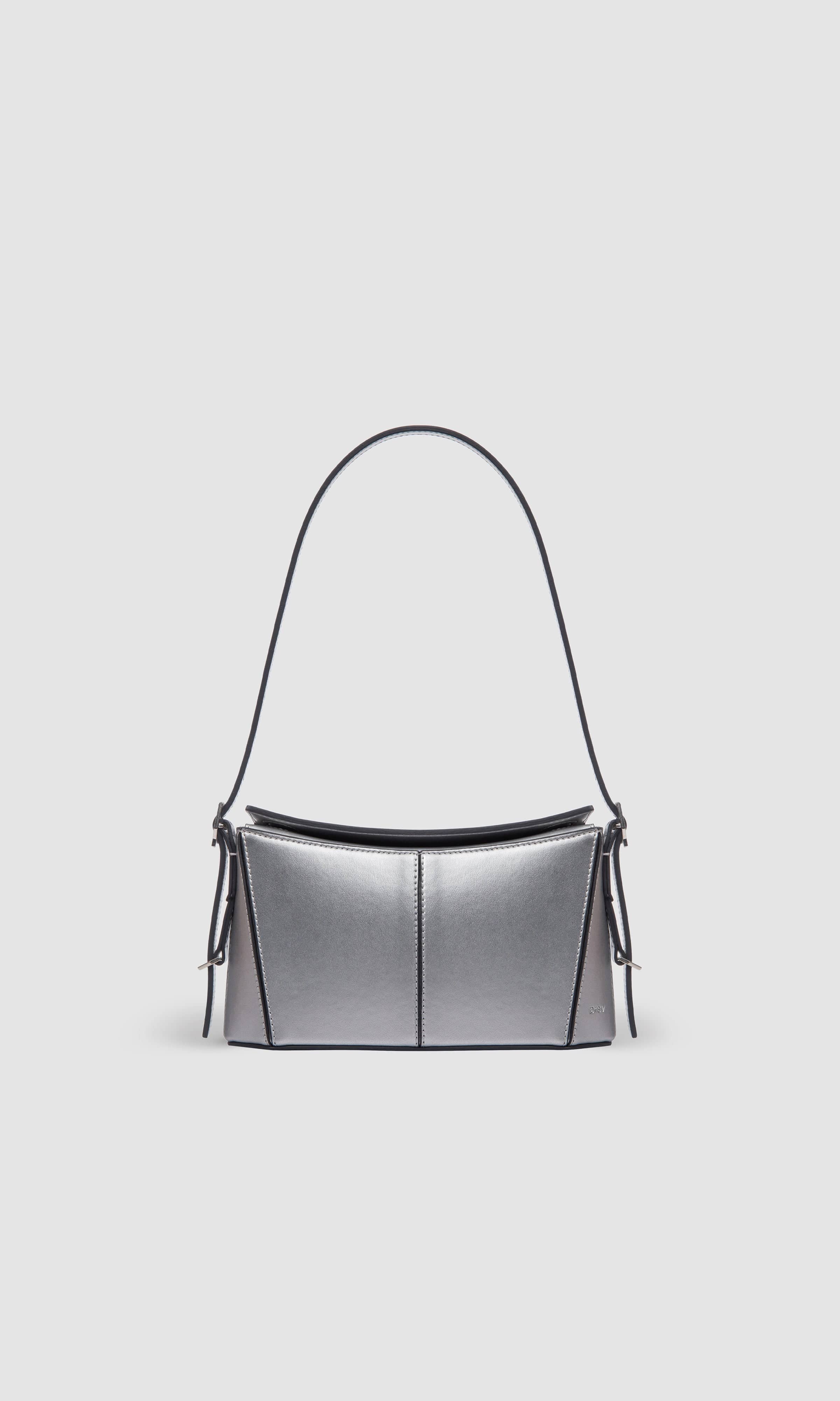 Kiara Women's Vegan Leather Mini Crossbody Bag - Silver | Stylish & Cruelty-Free Handbag for Everyday Use, Parties & Date Nights