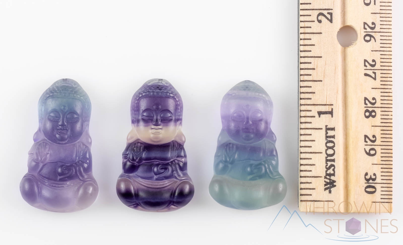Rainbow Fluorite Crystal Buddha Pendant - Handmade Healing Jewelry for Meditation & Energy Balance | Spiritual Gift, Chakra Stone, Unique Crystal Carving E1542