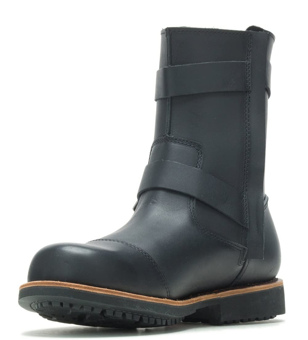 Harley-Davidson Men's Barkston Black Engineer Motorcycle Boots - Durable Leather Biker Boots for Riding & Outdoor Adventures - Perfect for Motorcycle Enthusiasts & Casual Wear