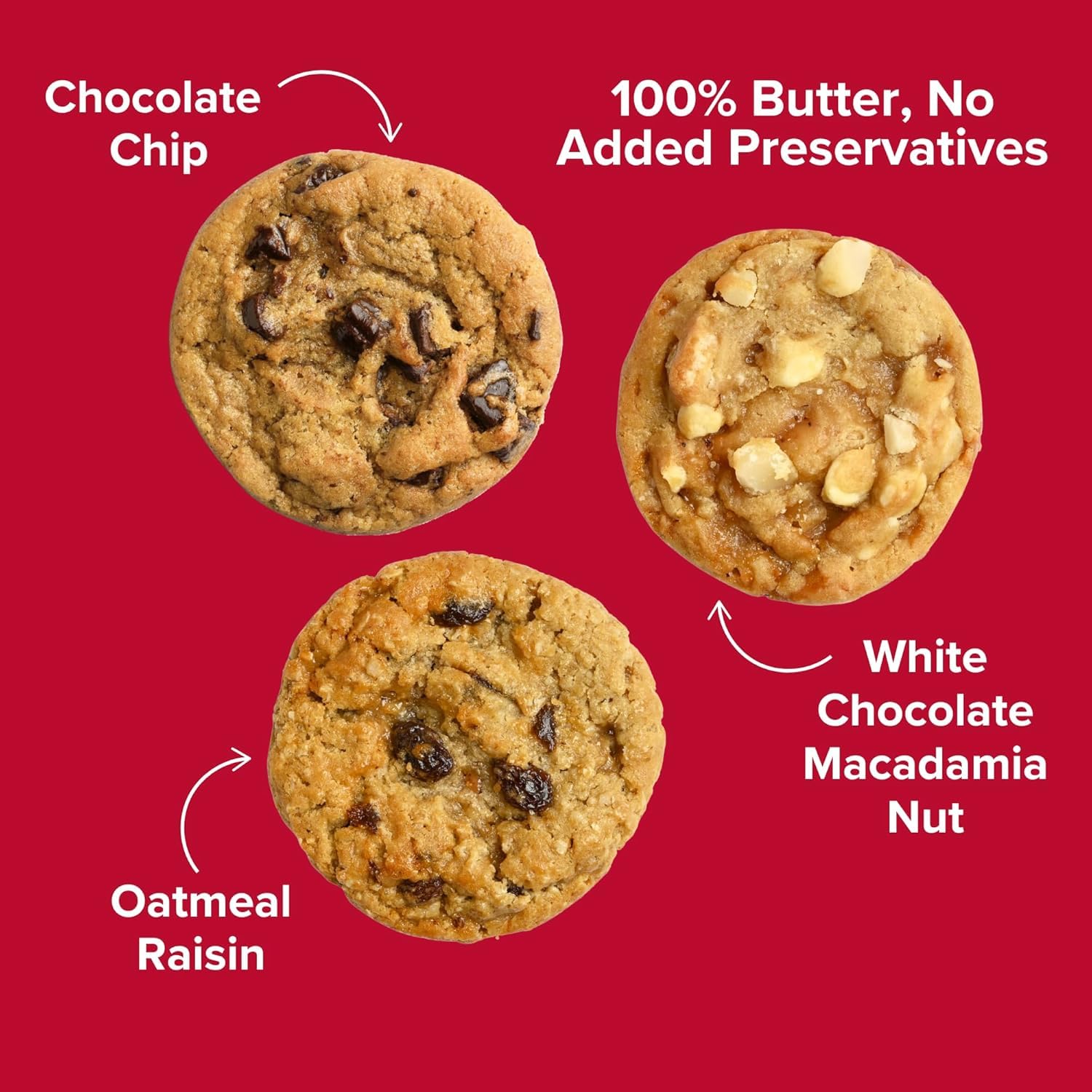 Christie Cookies - Gourmet Assortment of 60 Fresh-Baked Cookies in Elegant Silver Tin | No Preservatives Added | Perfect for Gifts, Parties & Holiday Treats