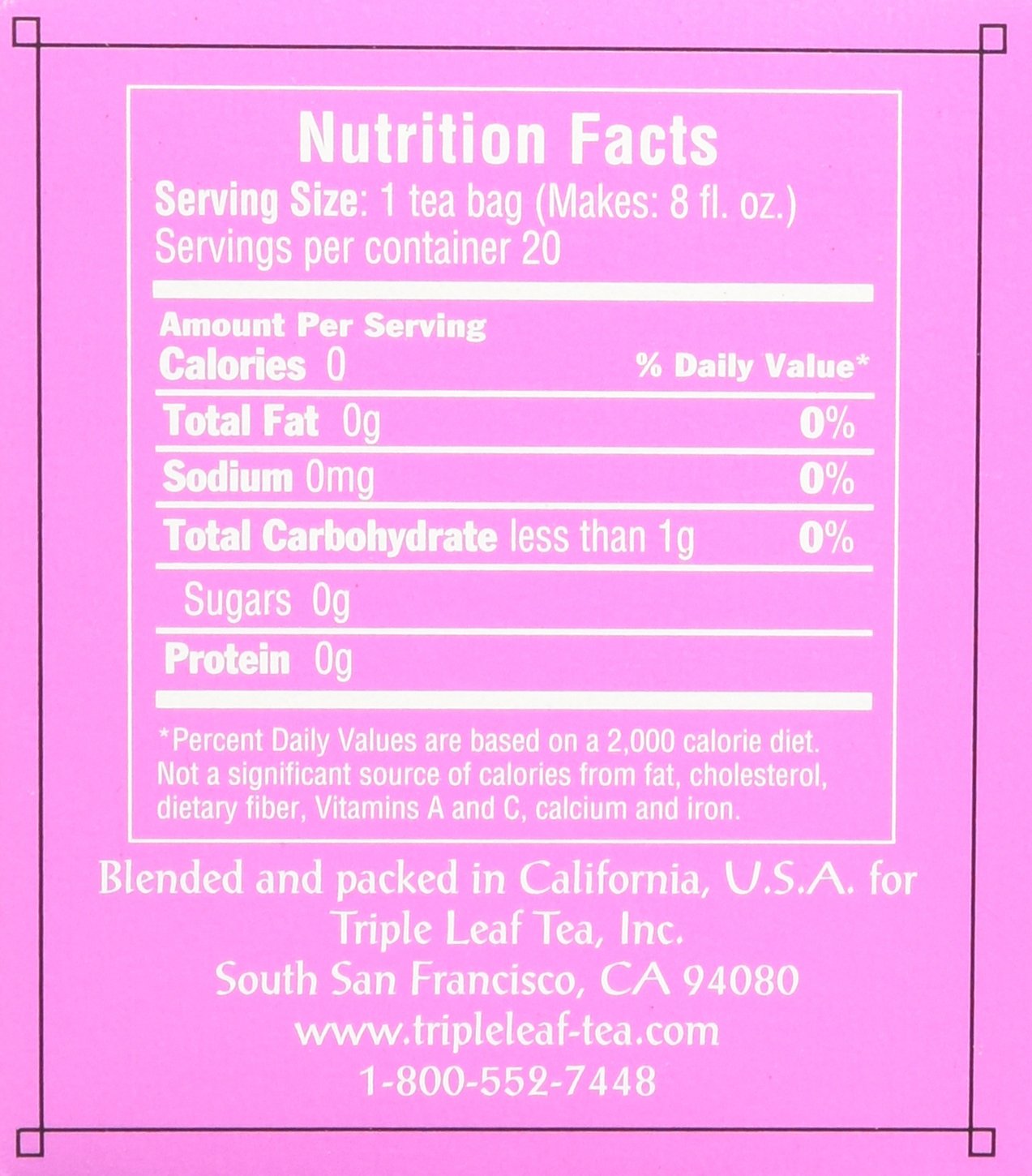 Triple Leaf Tea Bags - Organic Mulberry Leaf Herbal Tea - 20 Count - Supports Healthy Blood Sugar & Relaxation - Perfect for Afternoon Tea or Evening Relaxation