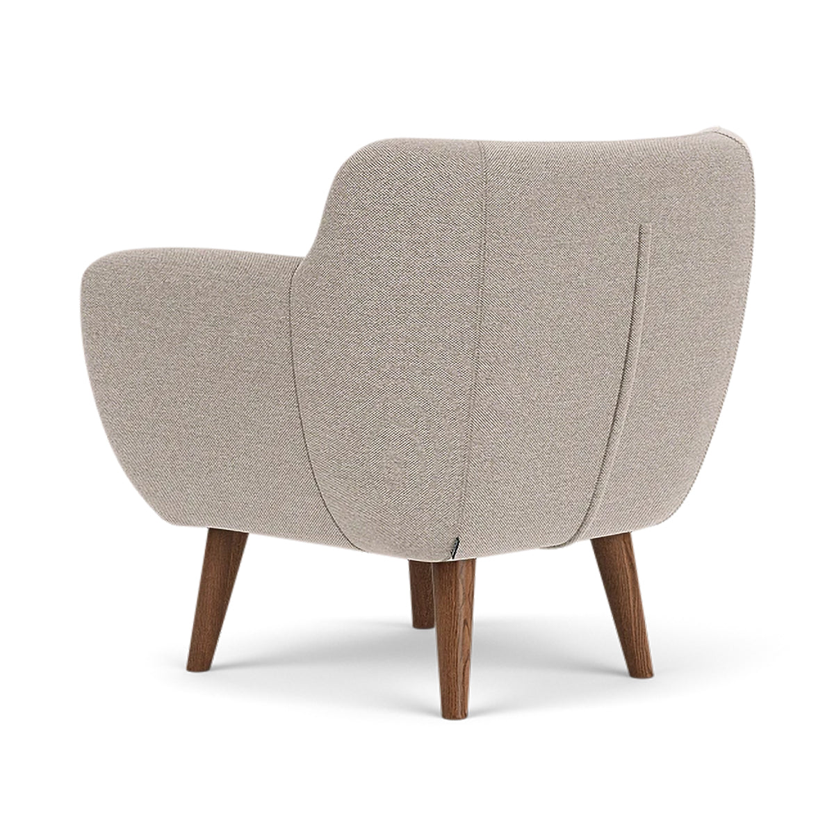 Anne Fabric Armchair - Modern Upholstered Accent Chair for Living Room, Bedroom & Office - Comfortable Lounge Chair with Sturdy Wooden Legs (Perfect for Reading, Relaxing & Home Decor)