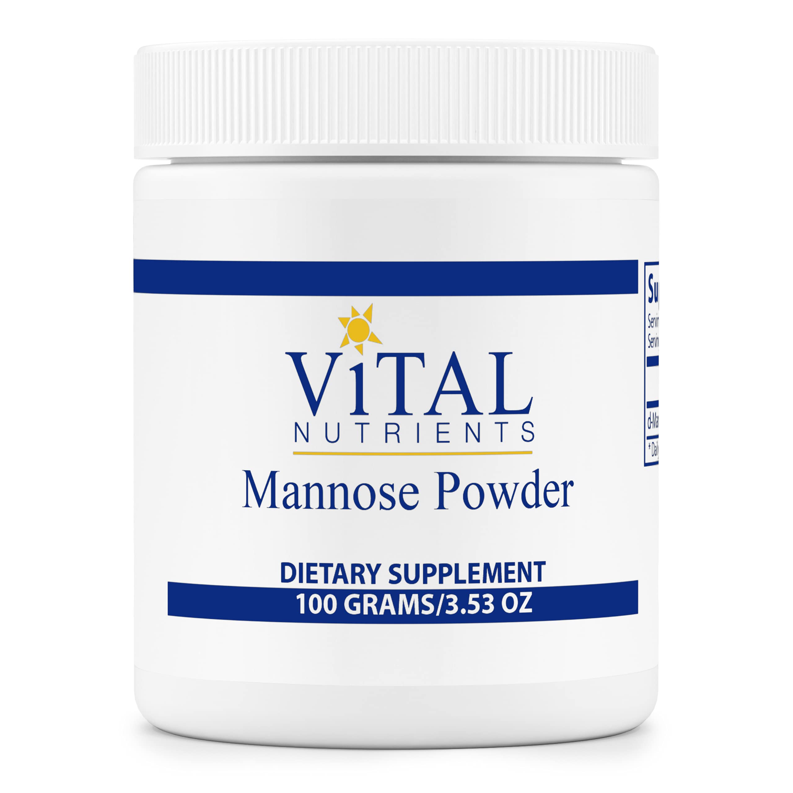 Vital Nutrients D-Mannose Powder for Urinary Tract Support - 100g | UTI Prevention & Bladder Health Supplement for Women & Men | Supports Healthy Urinary Flow & Comfort