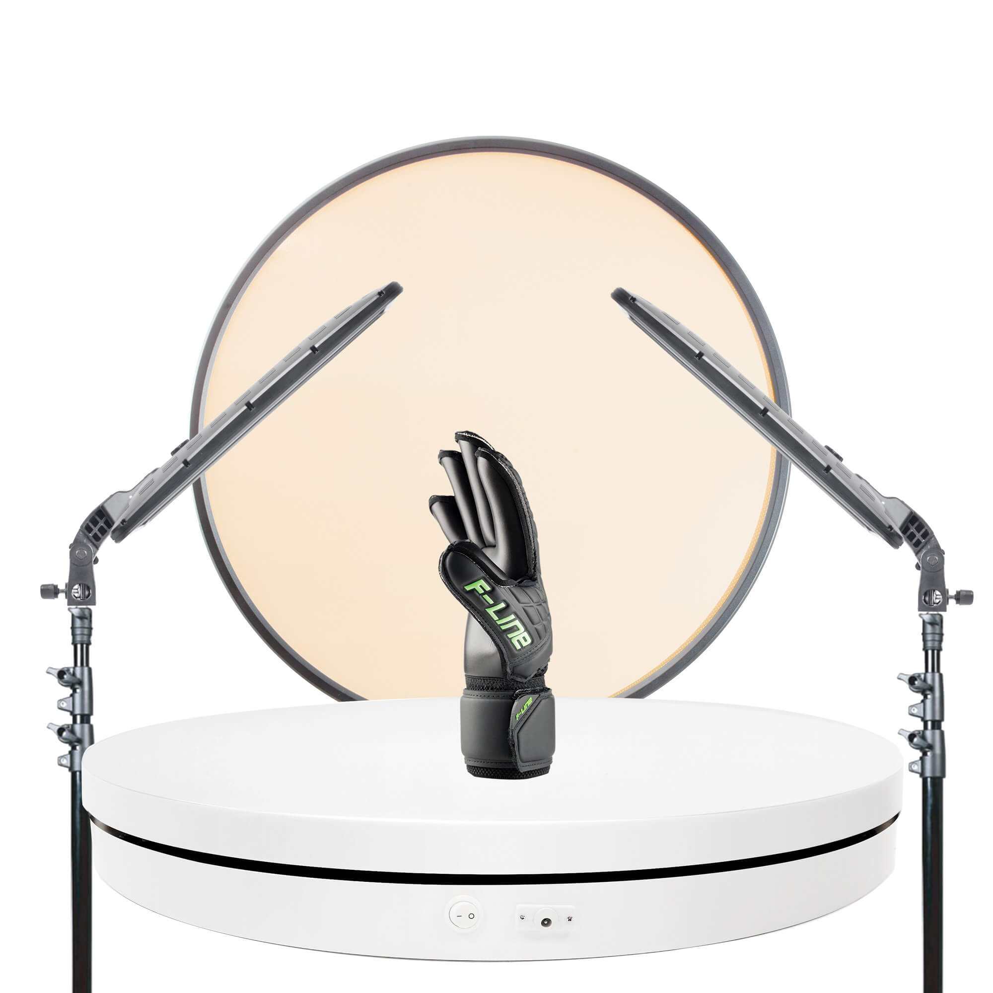 GLOWPAD Bi-Color LED Light & 360° Rotating Turntable for Professional Product Photography - Perfect for Amazon, eBay, Etsy Sellers & Social Media Content Creation