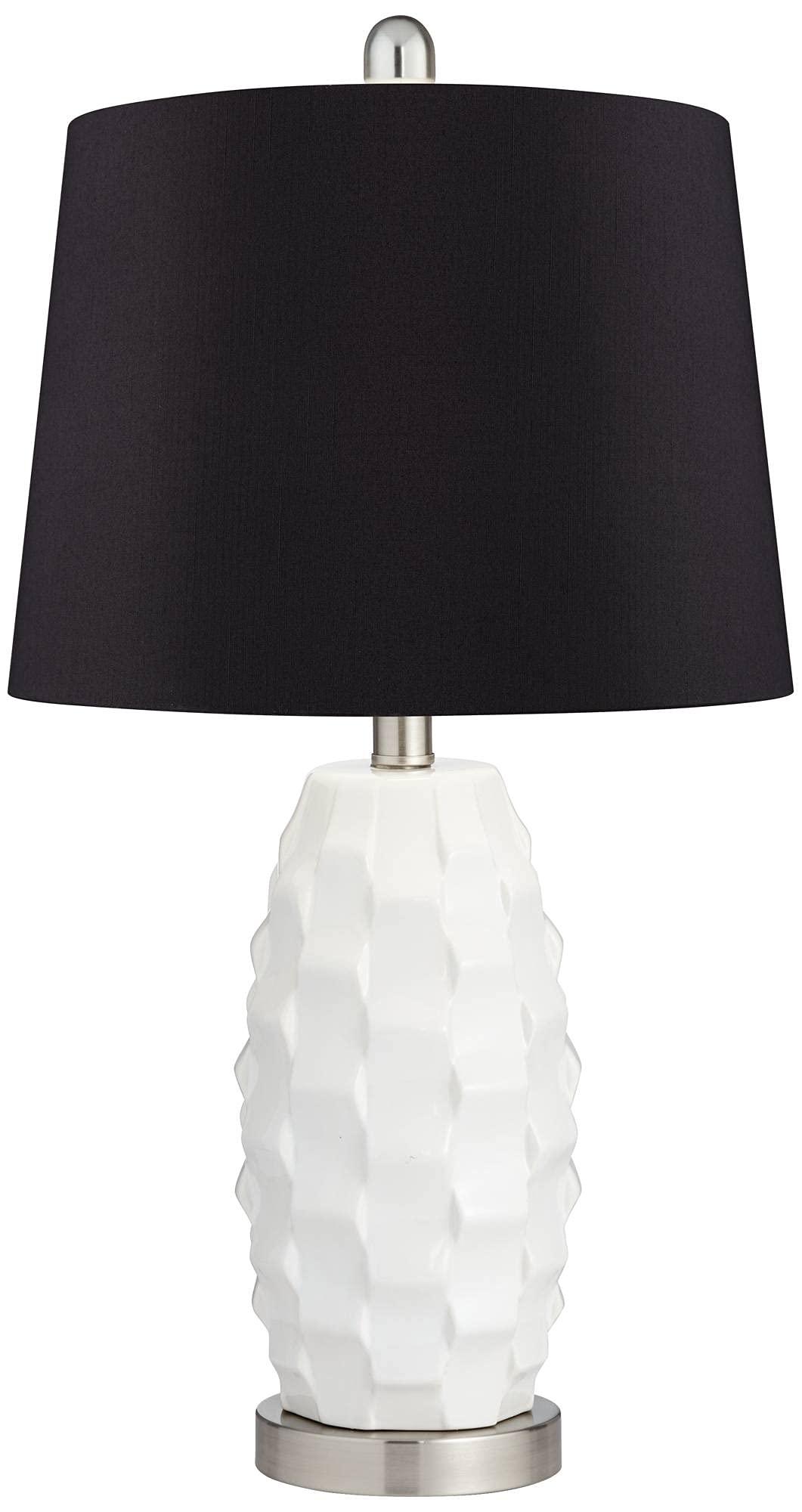 360 Lighting Scalloped Modern Coastal Table Lamps Set of 2 - 24.5