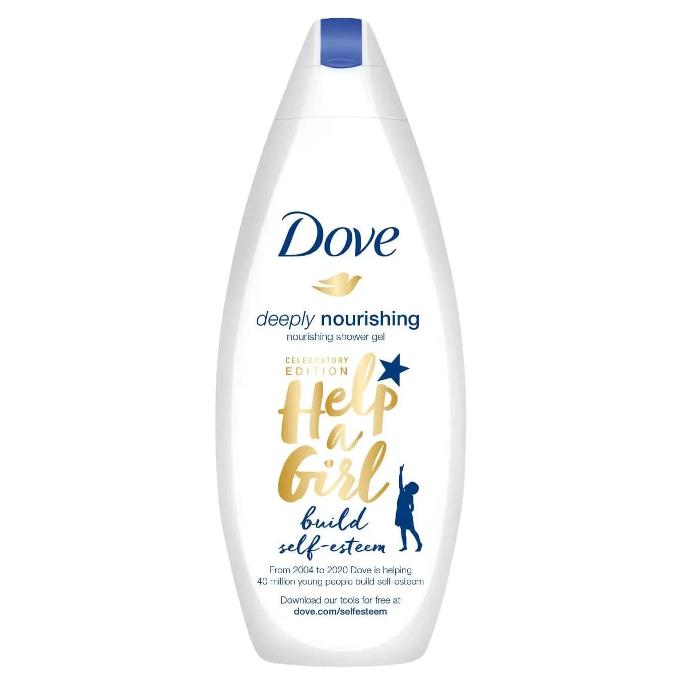 Dove Deeply Nourishing Body Wash for Dry Skin - 16.9 fl oz (500ml) Hydrating Shower Gel with Moisturizing Cream | Perfect for Daily Shower & Winter Skin Care