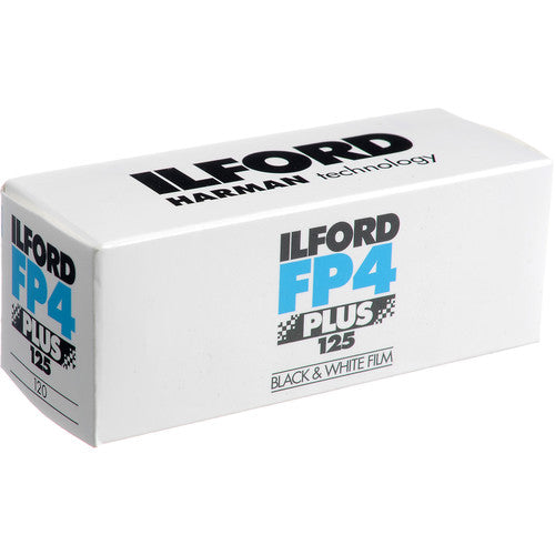 Ilford FP4 Plus 125 Black & White Film - 120 Roll Film for Medium Format Cameras - Perfect for Landscape, Portrait, and Street Photography