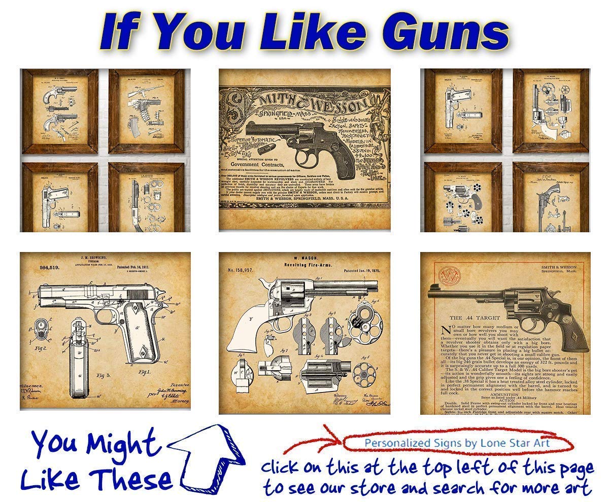 M16 Rifle Patent Art Print - 11x14 Inches Unframed Gun Wall Decor - Perfect for Man Cave, Office & Shooting Range - Unique Gift for Gun Owners & Firearms Enthusiasts Under $20