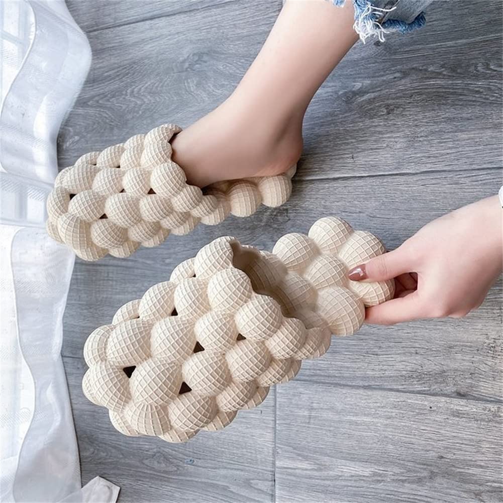 ZXWFOBEY Women's & Men's Thick Sole Massage Slippers - Soft Foam Non-Slip Waterproof Shower Shoes for Home, Spa & Bathroom Comfort