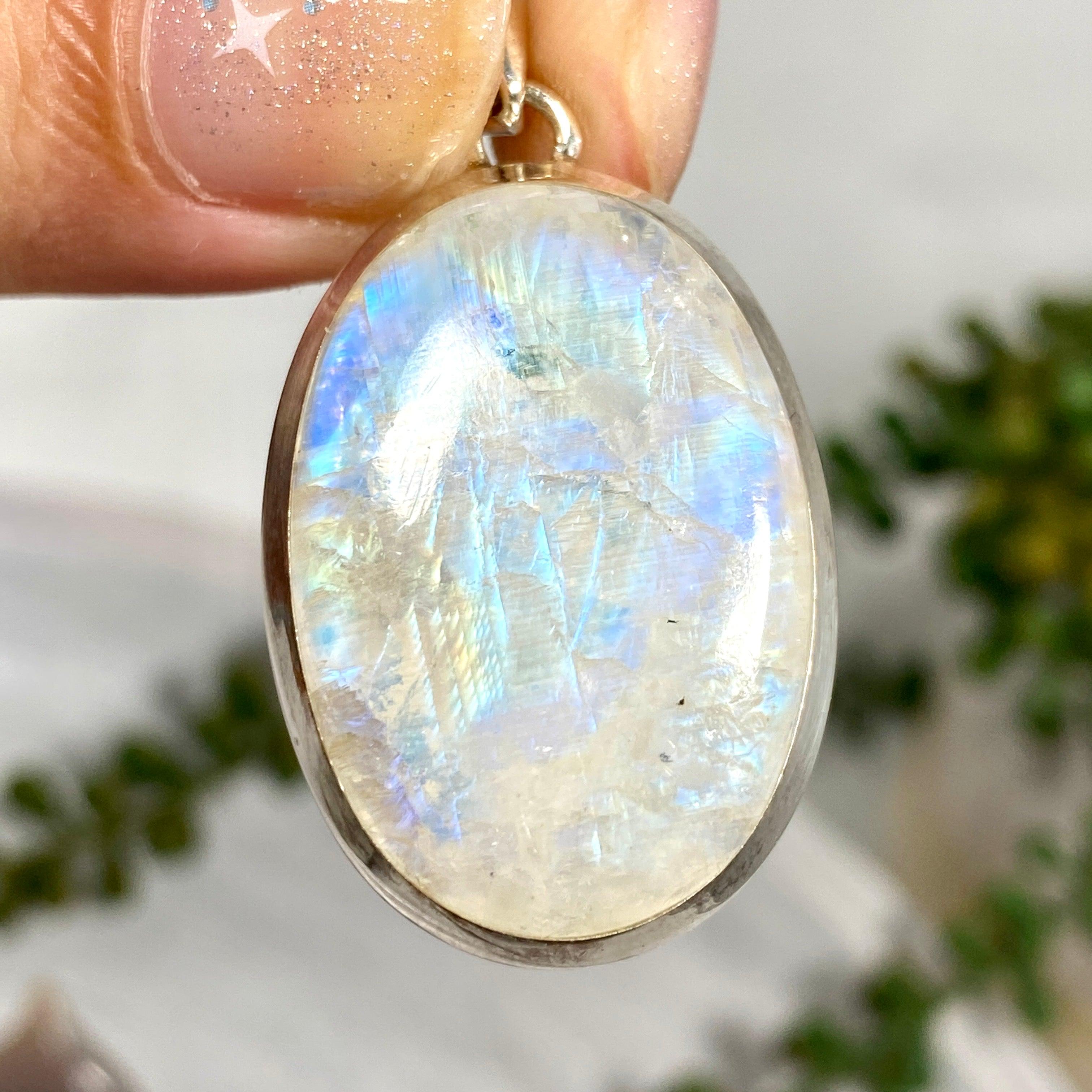Moonstone Oval Pendant Necklace KPGJ2899 - Elegant Gemstone Jewelry for Women, Perfect for Weddings, Parties & Everyday Wear