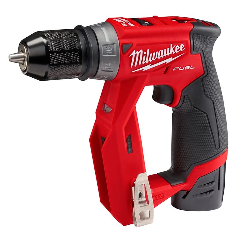 M12 FUEL 12V Brushless Cordless Drill/Driver Kit with Lithium-Ion Battery - Powerful Installation Tool for Construction, Woodworking & DIY Projects