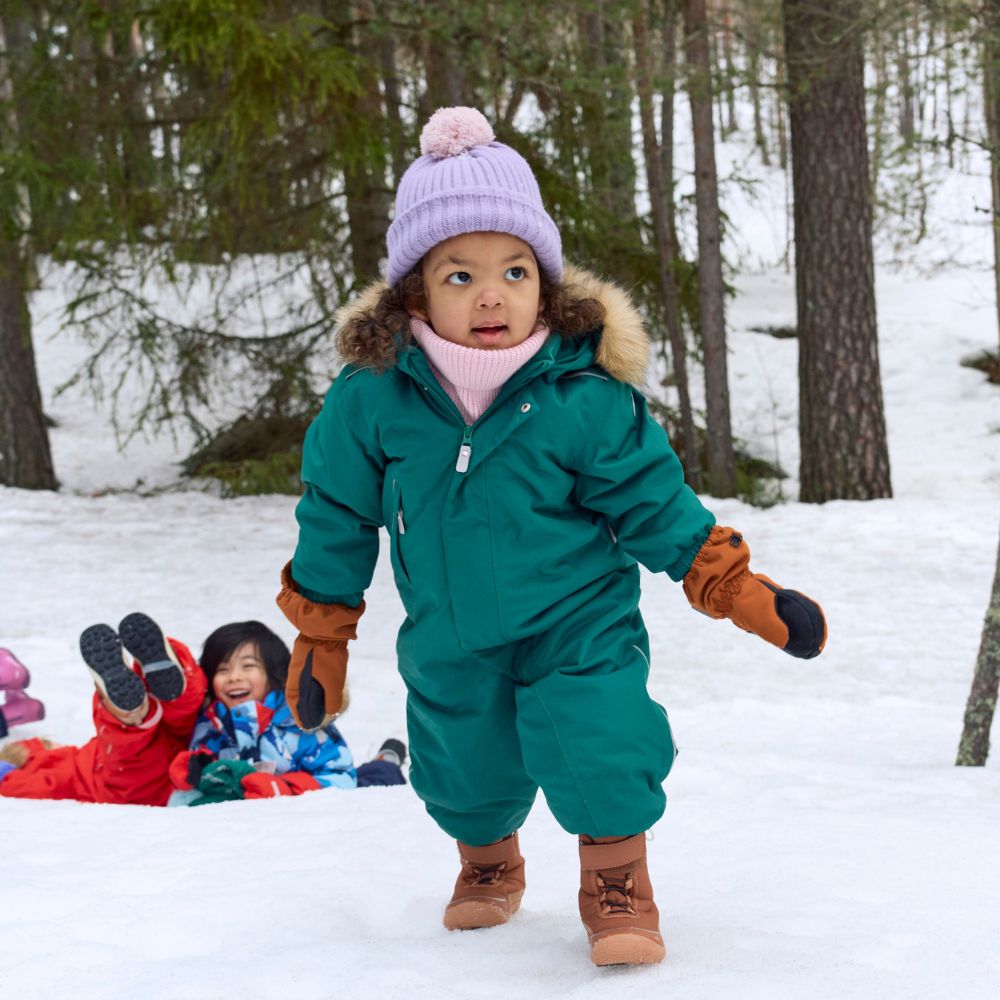Reima Gotland Baby Snowsuit - Waterproof Winter Jacket & Pants Set for Infants & Toddlers (Deeper Green) - Perfect for Snow Play, Skiing & Outdoor Adventures