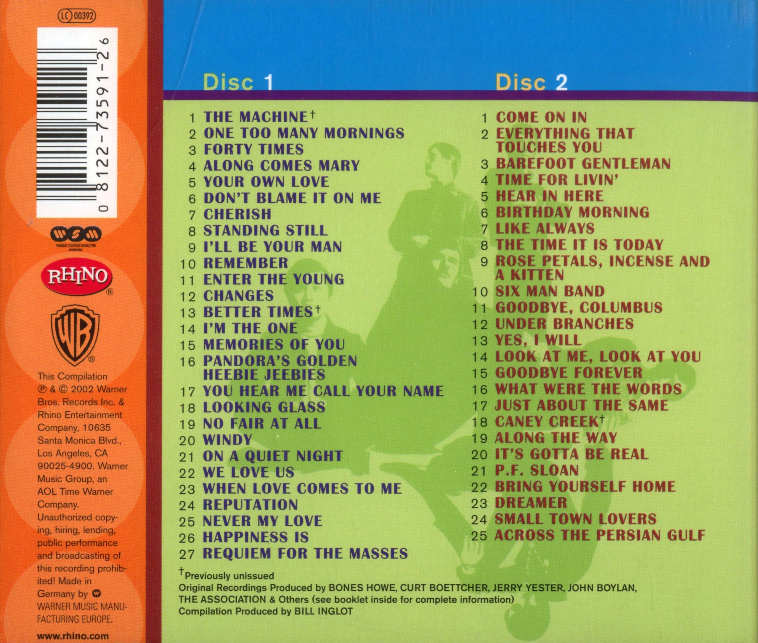 The Association Anthology - Classic Hits Collection for Music Lovers | Perfect for Road Trips, Parties & Relaxation