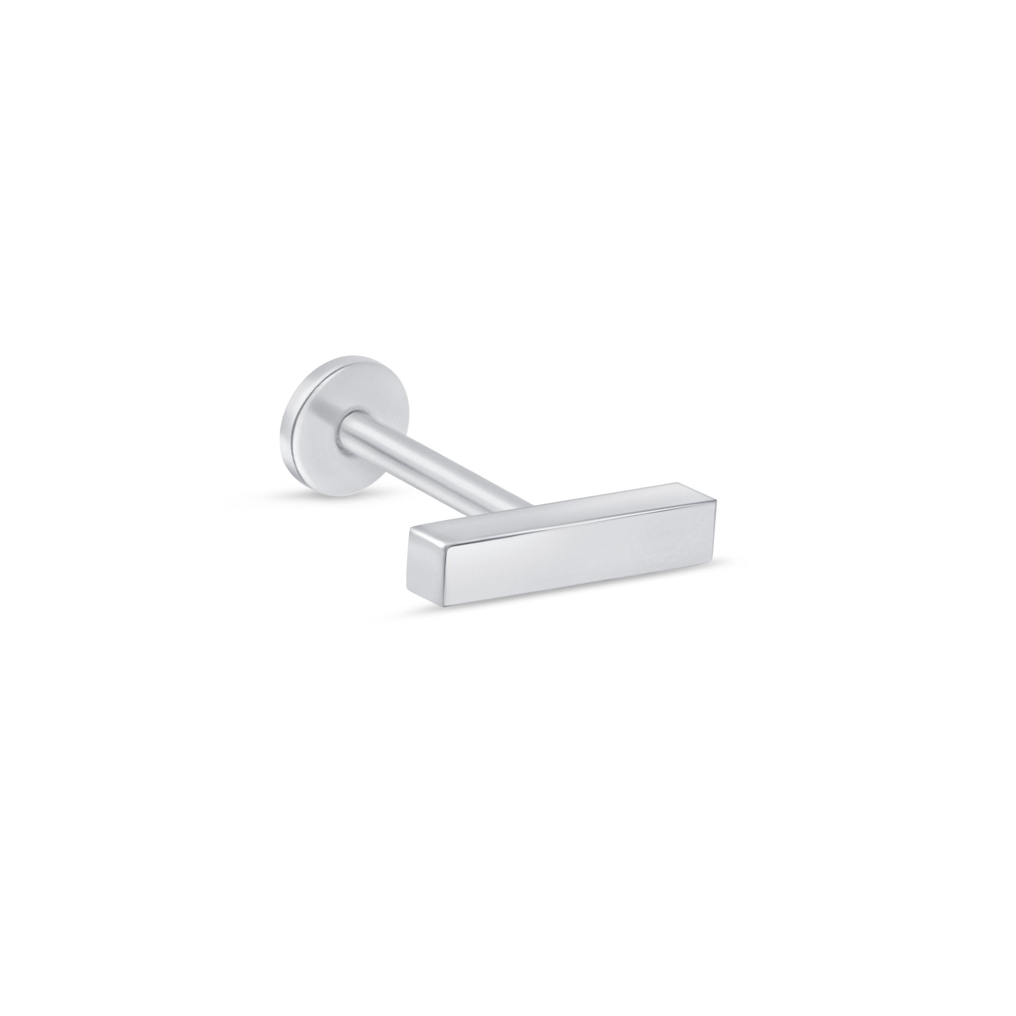 14k White Gold Flat Back Stud Earrings - Hypoallergenic & Tarnish-Free for Daily Wear & Special Occasions