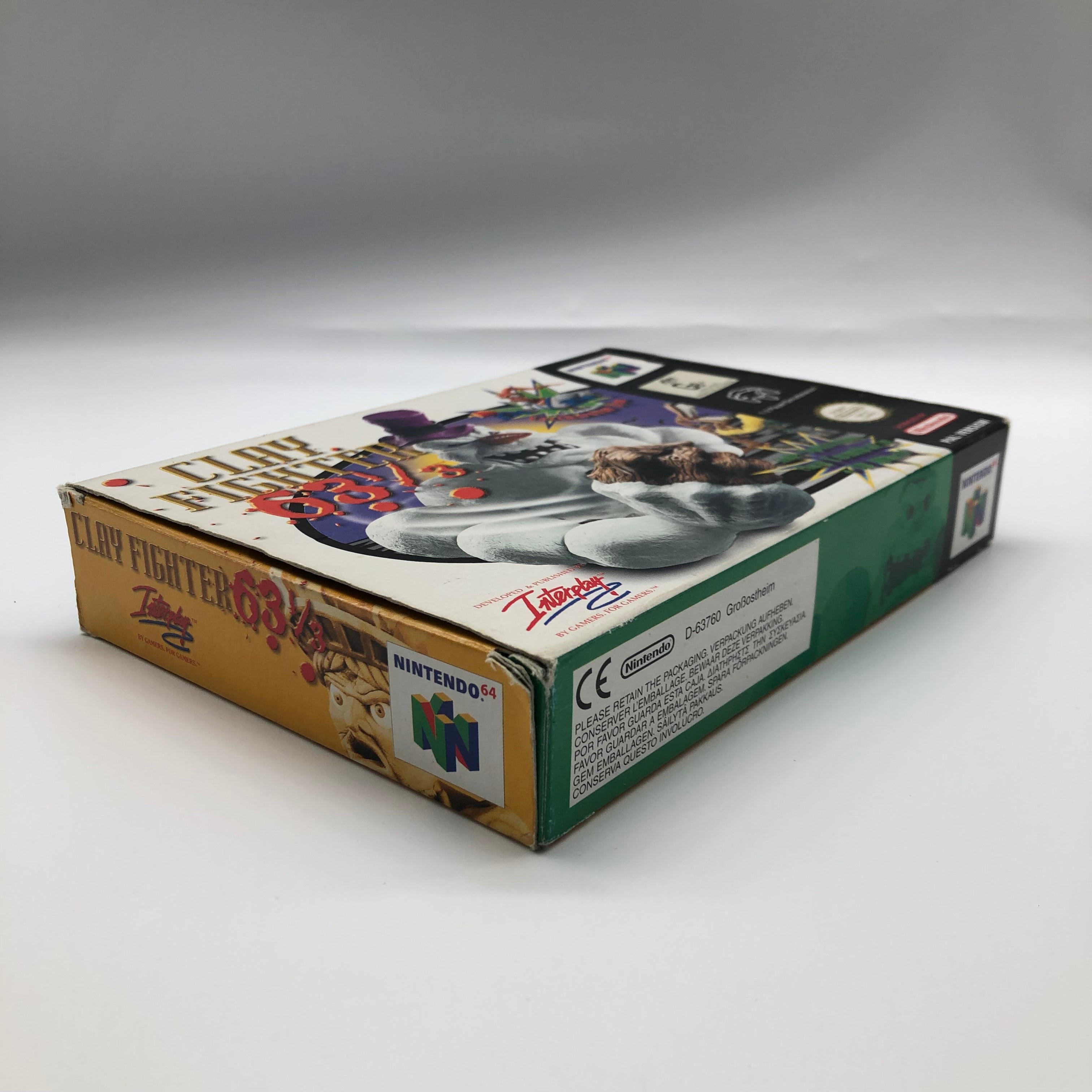 Clay Fighter 63 ⅓ - Complete Boxed Nintendo 64 (N64) Game - PAL Version - Perfect for Retro Gaming Collectors & Nintendo Enthusiasts