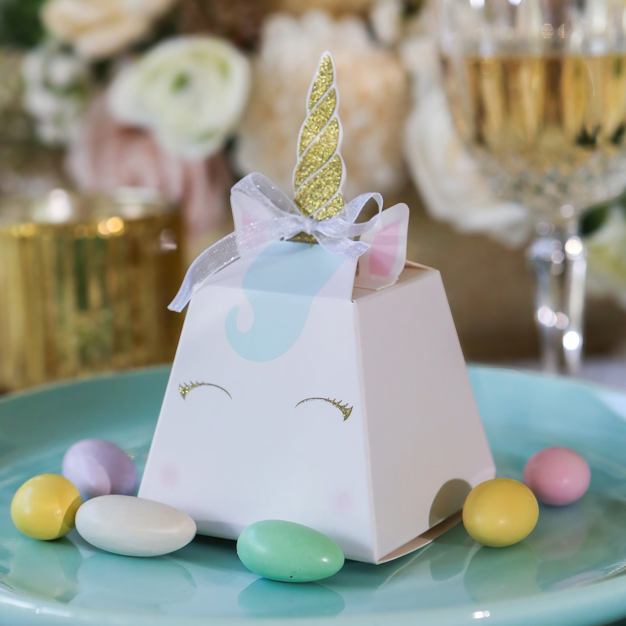 12-Pack Unicorn Party Favor Boxes for Kids Birthday, Baby Shower & Celebration - Cute Gift Boxes for Goodie Bags, Candy & Treats