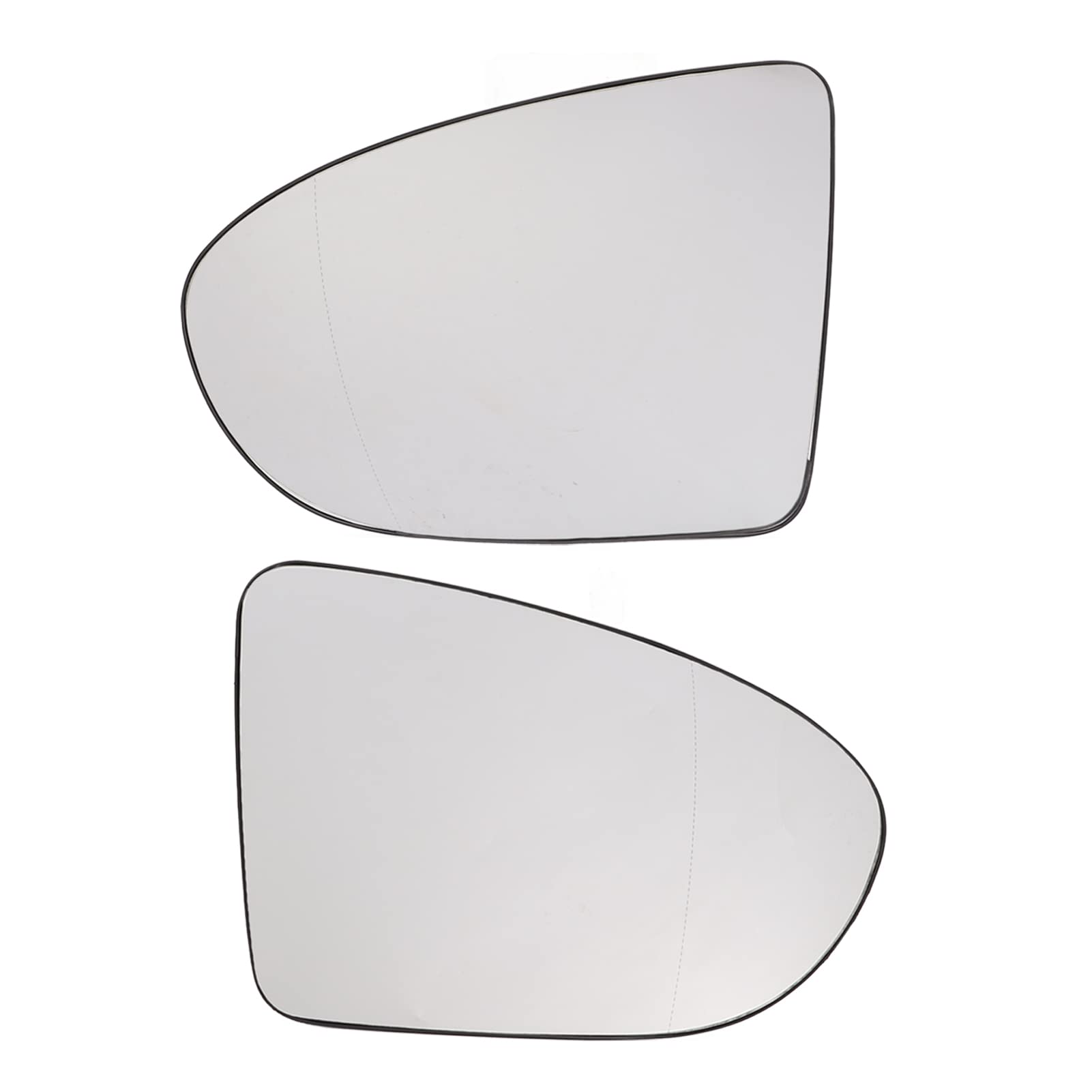 Qiilu Heated Side Mirror Replacement for Nissan Qashqai J10 2006-2013 - Left Side Exterior Mirror Glass (2PCS) - Perfect for Winter Driving & Enhanced Visibility