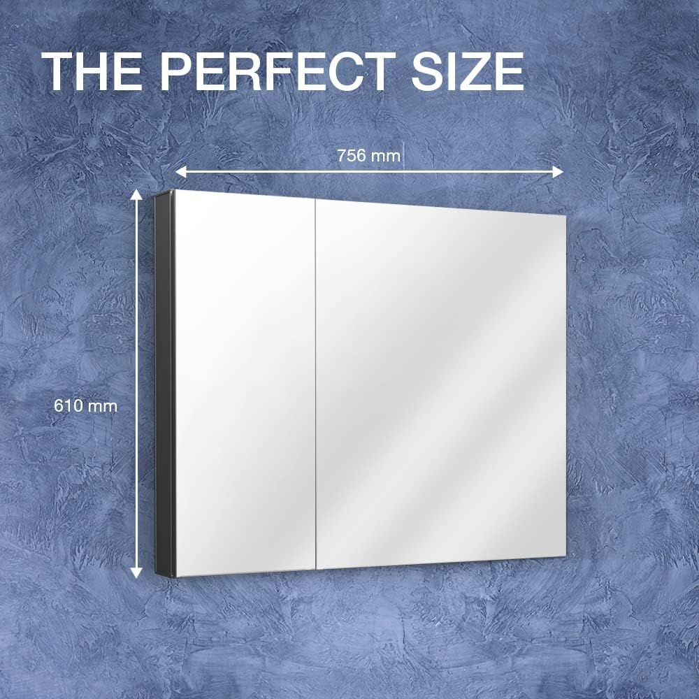 Kohler Medicine Cabinet with Slow-Close Mirrored Door - Recessed or Surface Mount Bathroom Storage for Toiletries & Essentials | Perfect for Modern Bathrooms & Vanities
