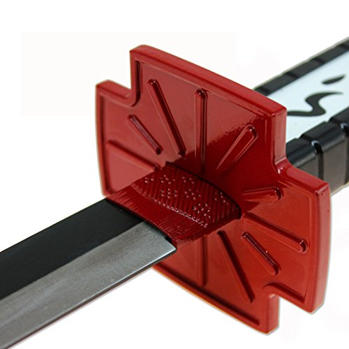 Murasame Katana Replica - Anime Sword Version 2 with Poison Strike Design in Red & Black | Cosplay, Collection & Display for Anime Enthusiasts