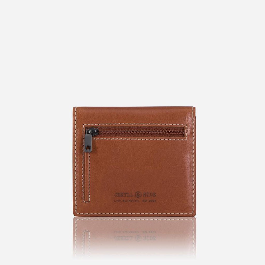 Premium Jekyll & Hide Roma Slim Bifold Leather Wallet in Tan - RFID Blocking Minimalist Wallet for Men - Perfect for Everyday Carry, Travel & Business