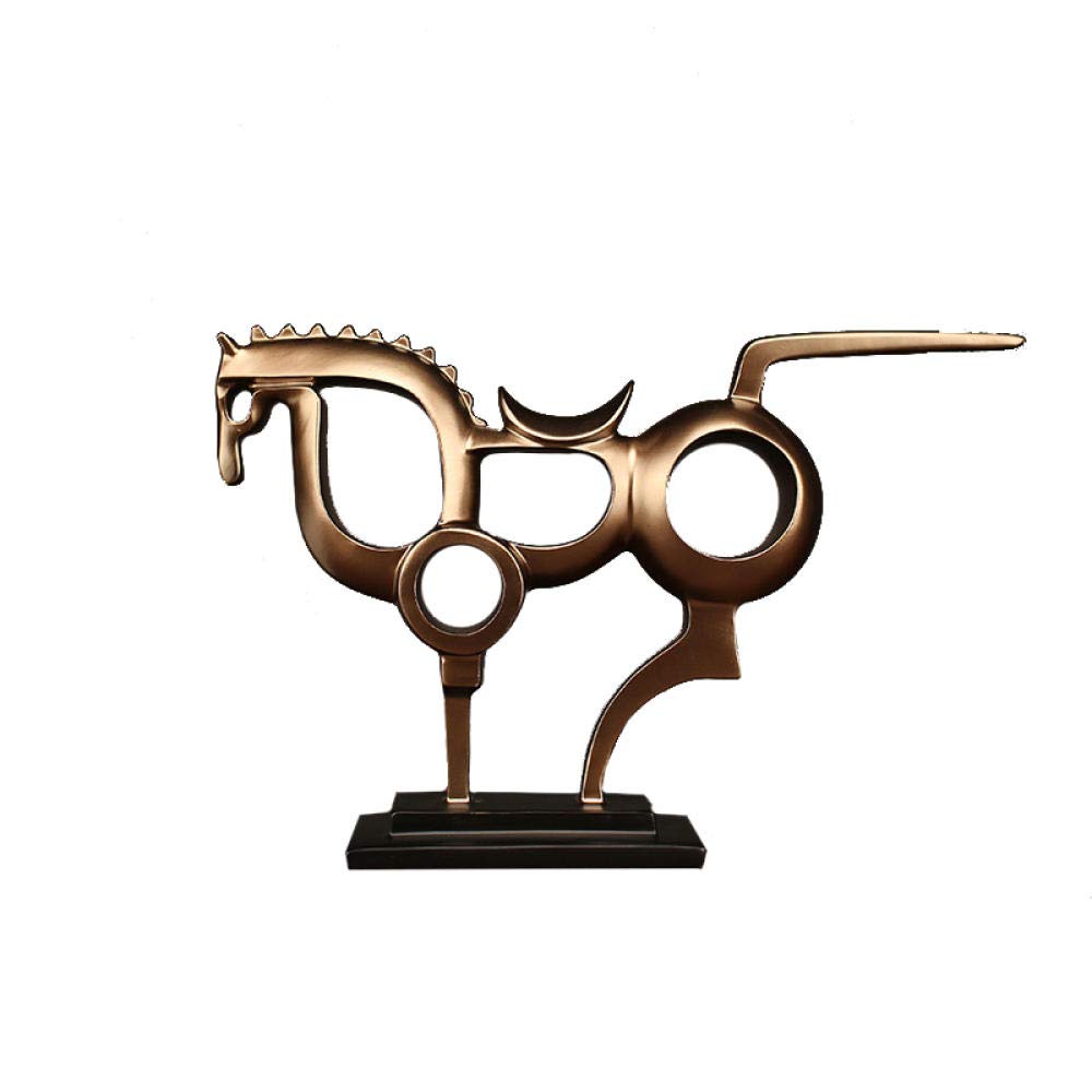 Modern Abstract Running Horse Sculpture - Handcrafted Animal Statue for Home & Office Décor | Elegant Desktop & Shelf Art for Living Room, Bedroom, or Workspace