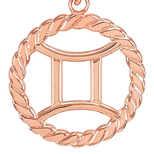14k Rose Gold Gemini