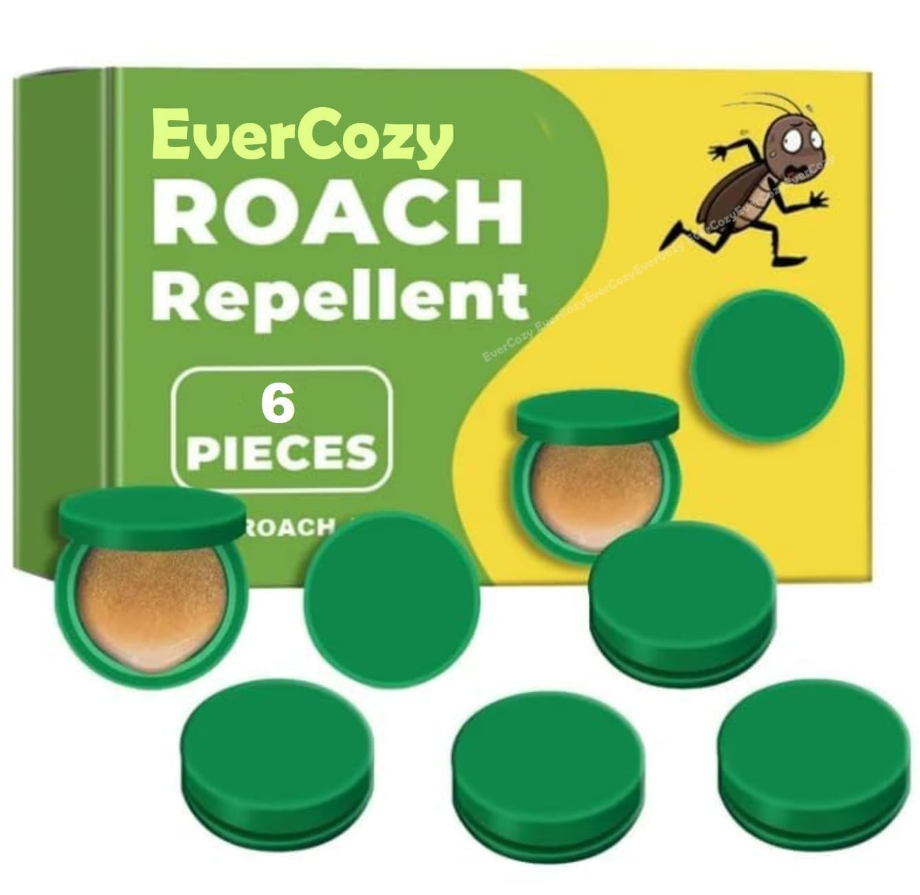 Homly Natural Cockroach Killer Gel - Powerful Roach Repellent for Home & Kitchen | Long-Lasting Pest Control Solution | Safe & Effective Cockroach Elimination (6-Pack) | Ideal for Kitchens, Bathrooms & Basements