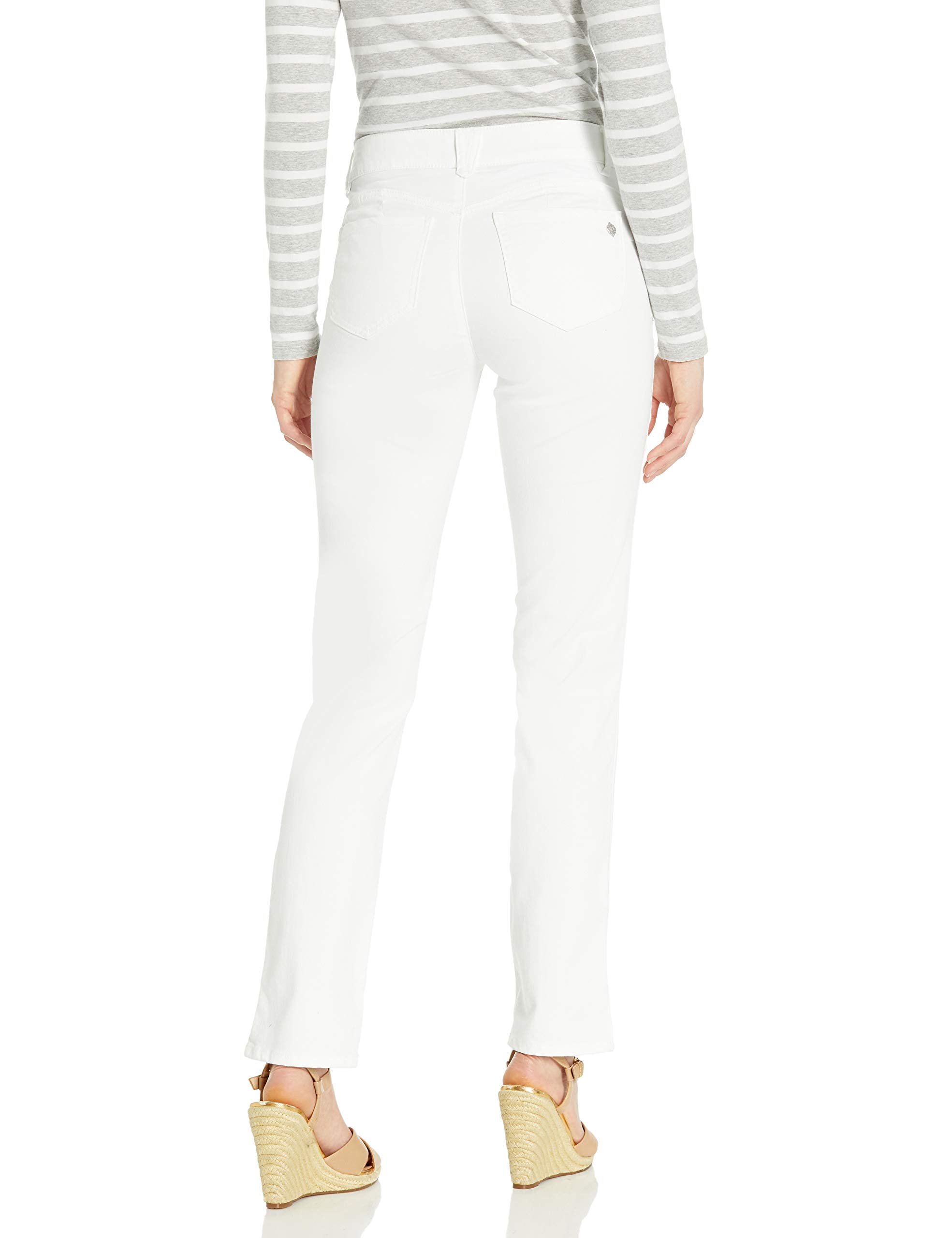 Democracy Women's Ab Solution Straight Leg Jeans - High Waist Slimming Denim Pants for Casual Wear & Everyday Outfits
