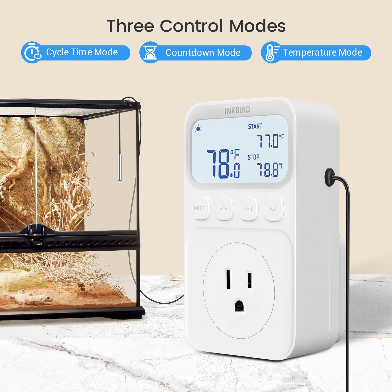 Precision Temperature Controller C216T - Digital Thermostat for Home, Greenhouse & Aquarium | Reliable Climate Control for HVAC, Incubators & More