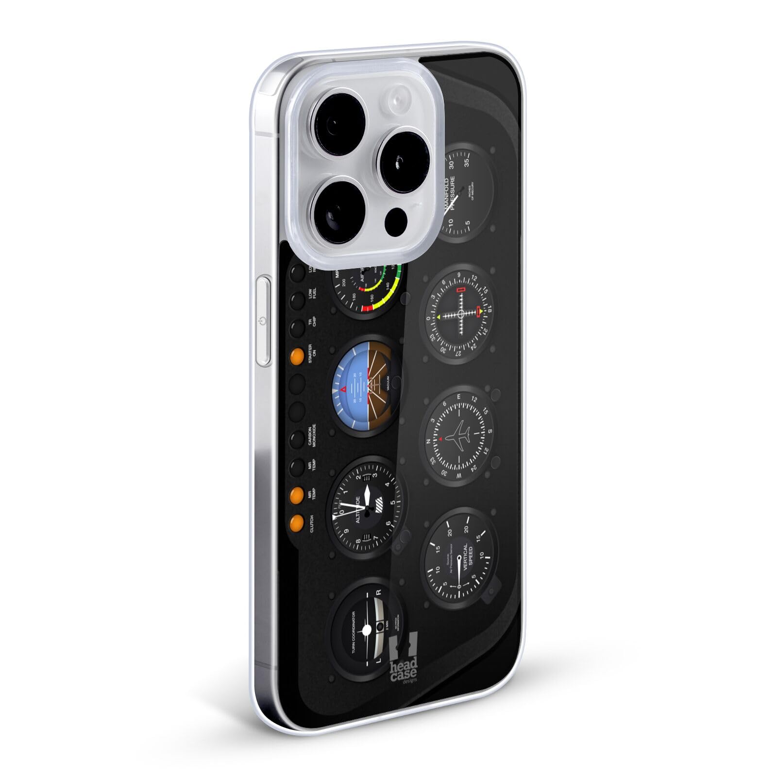 Helicopter Aircraft Cockpit Dashboard Soft Gel Case for Apple iPhone 12 Pro Max - Durable Protective Phone Cover with Unique Design for Aviation Enthusiasts & Pilots - Perfect for Travel, Flying, and Everyday Use