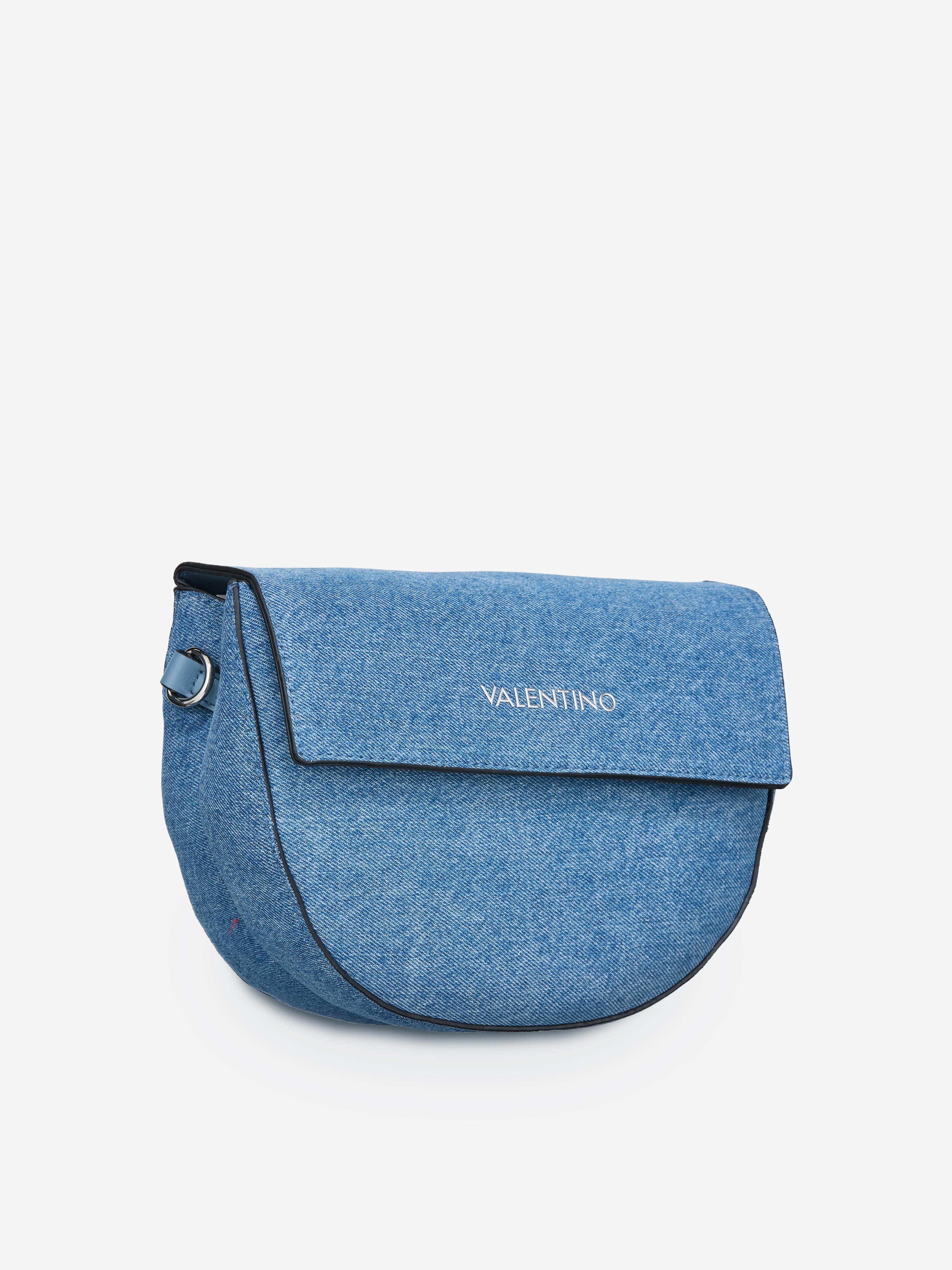 Bigs Denim Flap Bag in Blue (24.5cm) - Stylish Crossbody Purse for Women, Perfect for Daily Use, Travel & Shopping