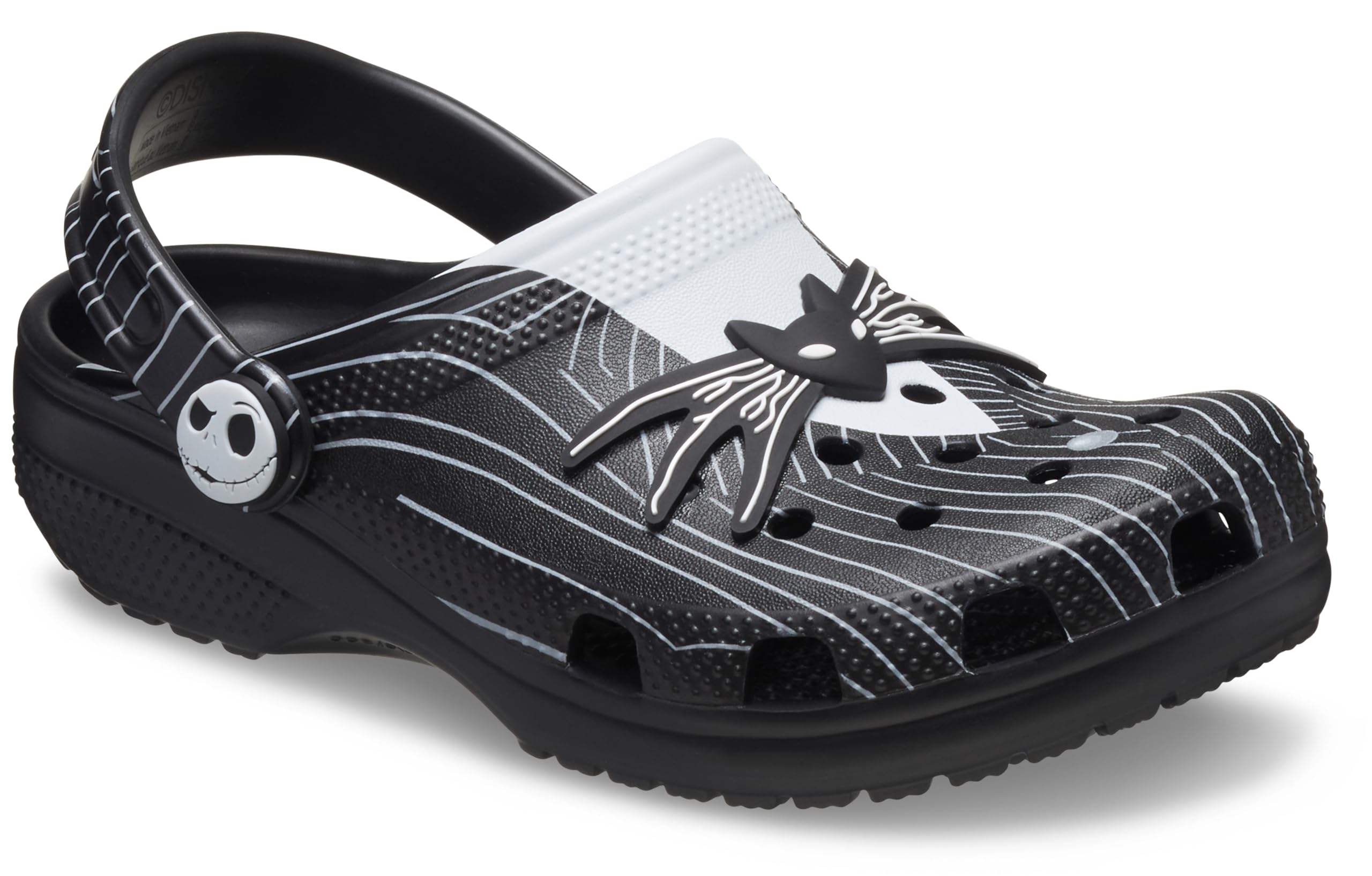 Unisex Kids Crocs Jack Skellington Nightmare Before Christmas Classic Clogs | Halloween Disney Character Shoes for Boys & Girls | Costume Party & Everyday Wear