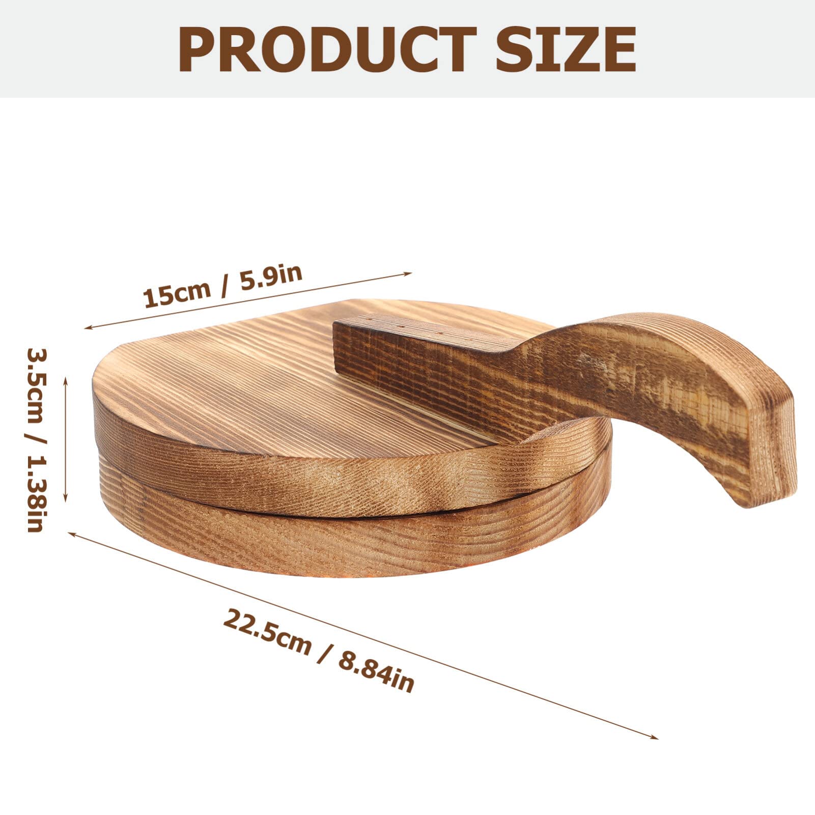 Wooden Tortilla Press - Handmade Dough Presser for Tacos, Dumplings & Wrappers | Manual Tortilla Maker & Dough Flattener | Perfect for Home Kitchens, Mexican Cuisine & Asian Cooking