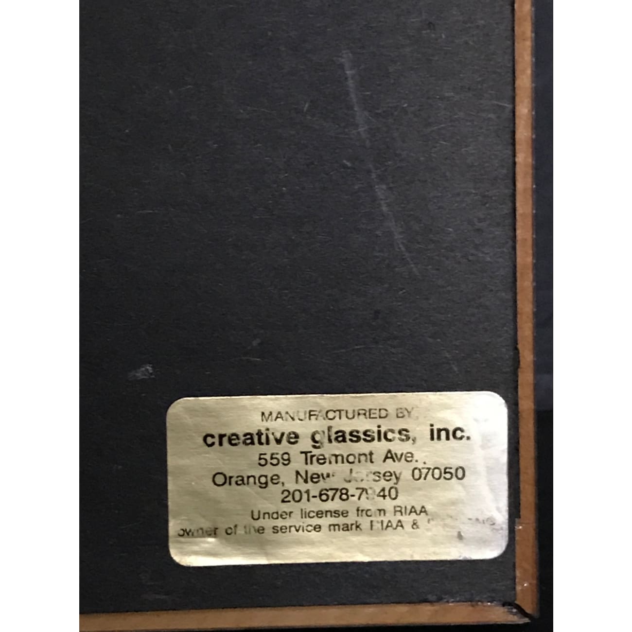 GTR Debut RIAA Gold LP Award - Certified Music Collectible for Fans & Display